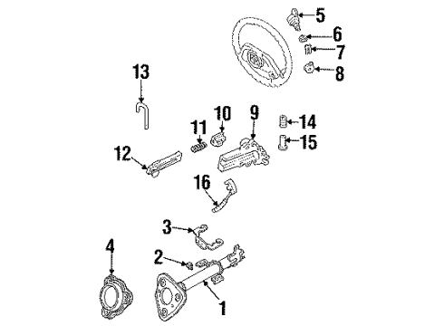 1989 Ford Aerostar Housing & Components Diagram