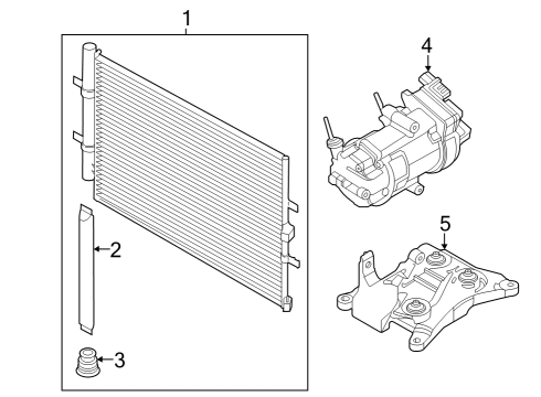 2024 Ford E-Transit A/C Compressor Diagram