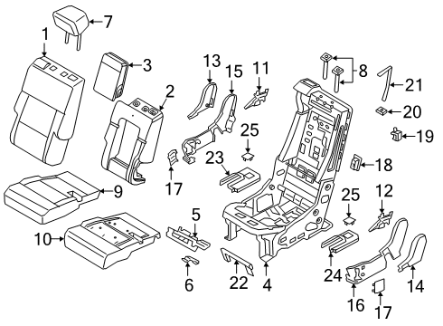 2024 Ford Explorer Second Row Seats Diagram