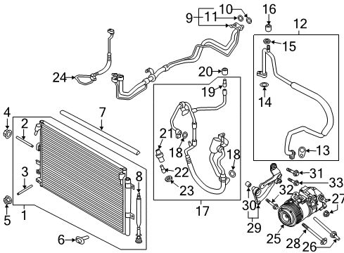2018 Ford Edge A/C Condenser Diagram