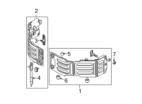 2014 Ford F-150 Latch, Passenger Side Diagram for 8C3Z-9928610-A