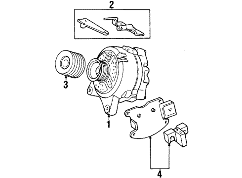 1995 Ford Crown Victoria Alternator Diagram 2 - Thumbnail