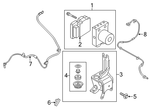2018 Ford F-150 Bracket Screw Diagram for -W500624-S439