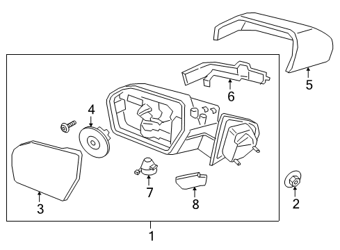 2020 Ford Expedition Outside Mirrors Diagram