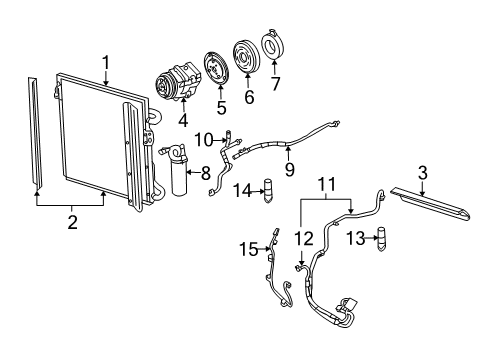 2002 Ford Escape A/C Compressor Diagram