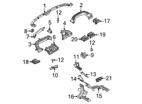 2024 Lincoln Corsair Ducts Diagram