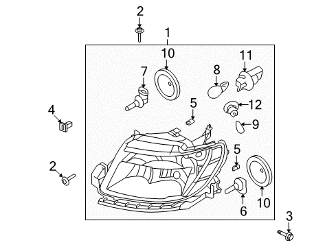 2008 Ford Taurus Bulbs Diagram