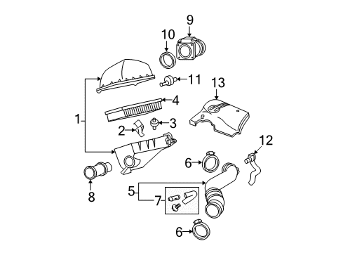 2006 Mercury Grand Marquis Air Intake Diagram