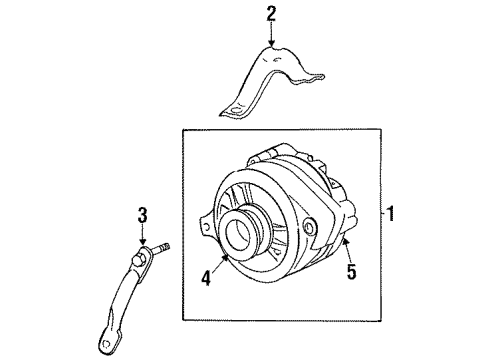 1997 Mercury Sable Alternator Diagram 3 - Thumbnail
