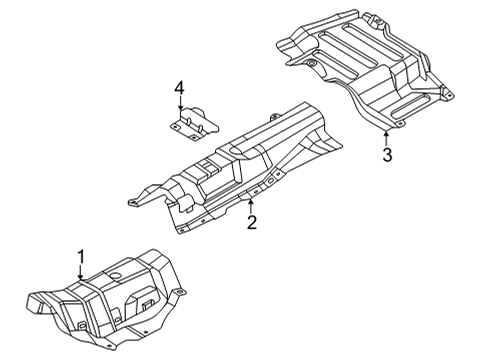 2024 Ford Maverick Heat Shields Diagram