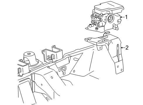 1997 Ford F-250 ABS Components Diagram
