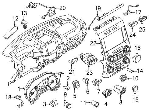 2020 Ford F-150 Adjustable Brake Pedal Diagram