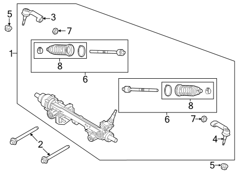 2024 Ford F-150 Lightning Steering Gear & Linkage Diagram