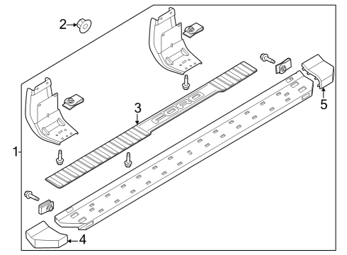 2023 Ford F-350 Super Duty Running Board Diagram 8 - Thumbnail