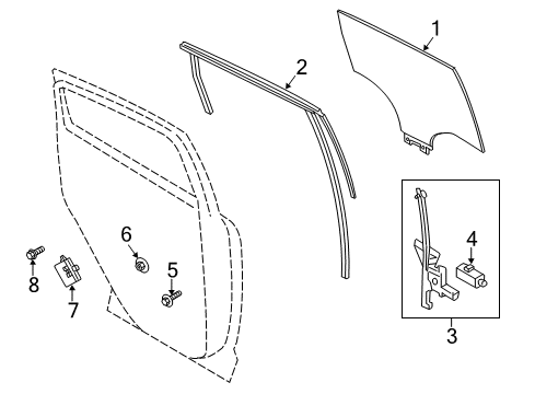 2017 Ford C-Max Rear Door Diagram