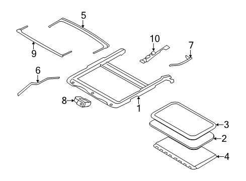 2005 Ford Freestyle Moonroof Diagram