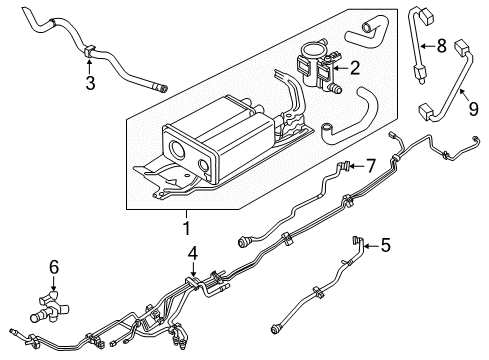 2012 Lincoln MKX Emission Components Diagram