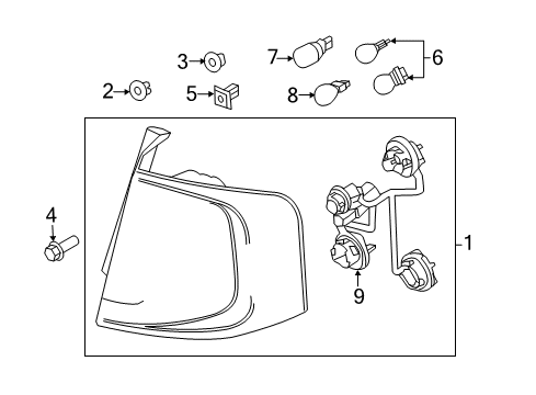 2011 Ford Edge Bulbs Diagram