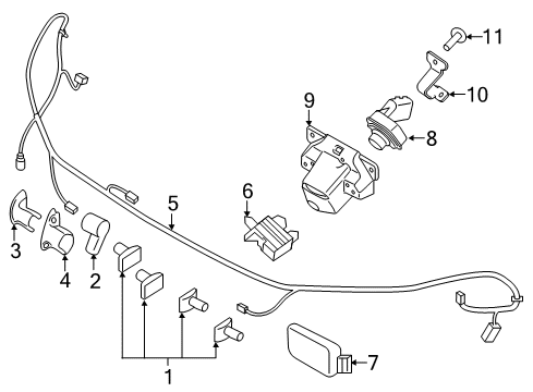 2016 Ford Explorer Parking Aid Diagram