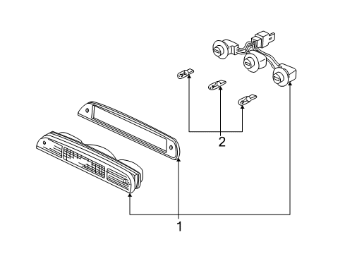 2003 Ford Explorer Sport Trac High Mount Lamps Diagram
