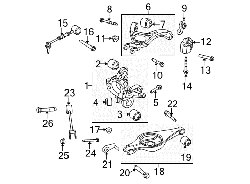 2014 Ford Special Service Police Sedan Rear Suspension Components Diagram