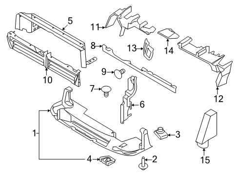 2024 Ford Transit-350 HD Splash Shields Diagram