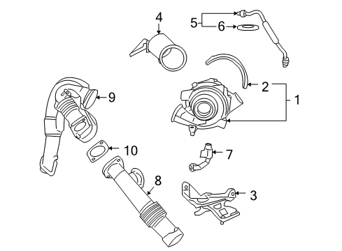 2004 Ford F-350 Super Duty Turbocharger Diagram