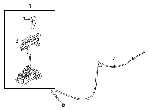 2011 Ford Fusion Gear Shift Control - AT Diagram