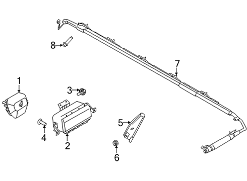 2024 Ford Bronco Air Bag Components Diagram