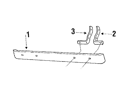 1984 Ford F-150 Bumper Assembly - Rear Diagram