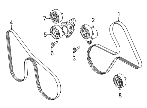 2024 Ford F-150 Belts & Pulleys Diagram
