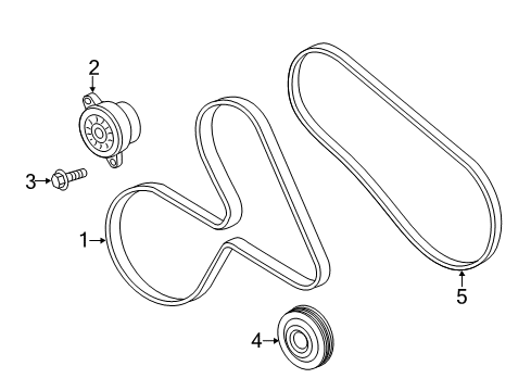 2025 Ford Expedition Belts & Pulleys Diagram