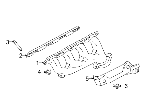2022 Ford F-350 Super Duty Exhaust Manifold Diagram