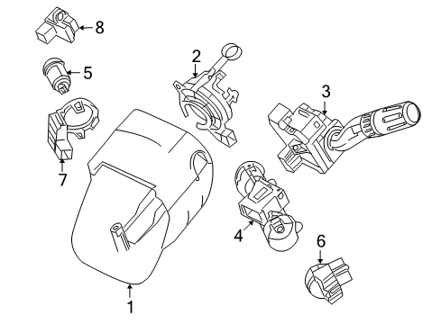2009 Ford Taurus X Switches Diagram