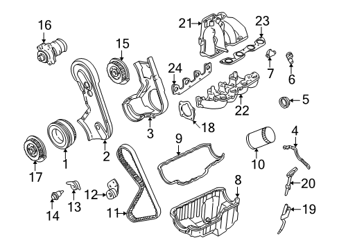 1998 Ford Ranger Engine Parts Diagram