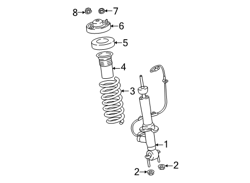 2025 Lincoln Navigator Struts & Components Diagram