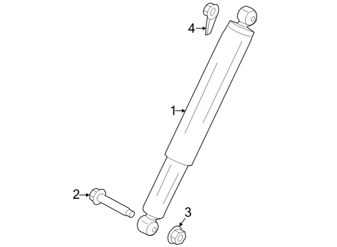 2025 Ford F-350 Super Duty Shocks & Components Diagram