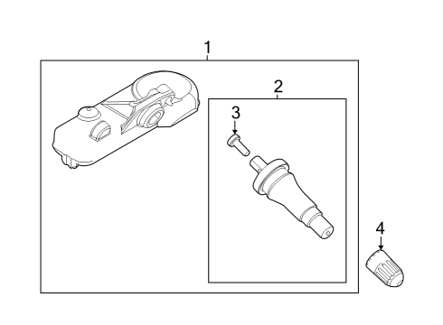 2024 Ford E-Transit Tire Pressure Monitoring Diagram