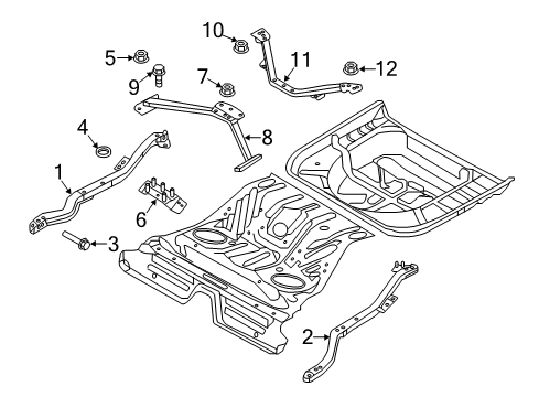2014 Ford Special Service Police Sedan Supports Diagram