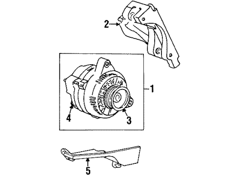 1998 Ford Taurus Alternator Diagram 2 - Thumbnail