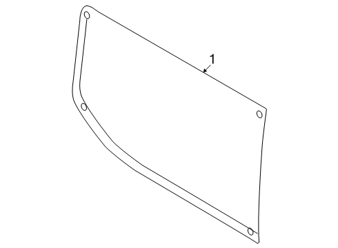 2025 Ford Transit-150 Glass - Side Panel Diagram