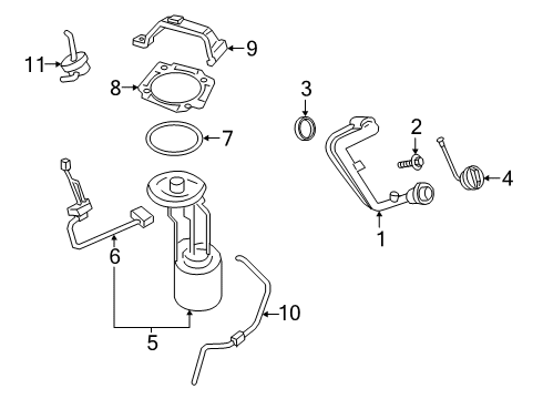 2021 Ford F-250 Super Duty Senders Diagram