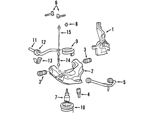 2004 Ford Ranger Front Suspension Components Diagram