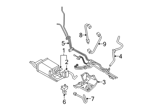 2008 Ford Edge Emission Components Diagram