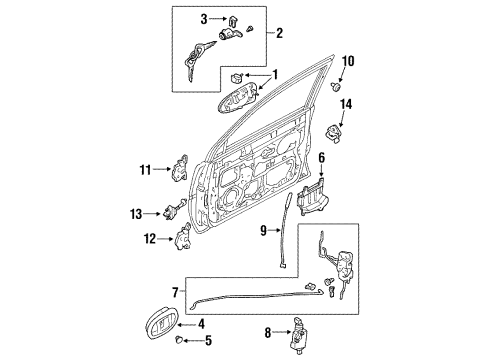 2003 Ford Escort Door Diagram