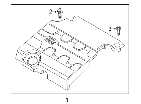 2018 Ford Edge Engine Appearance Cover Diagram