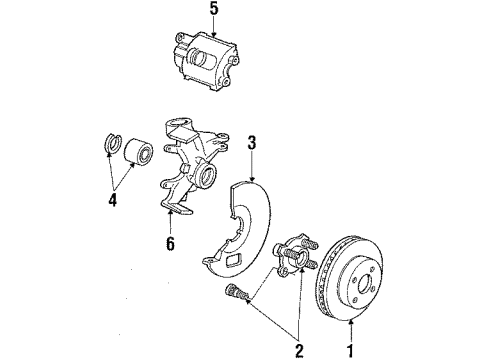 1984 Ford Tempo Front Brakes Diagram