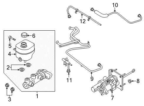 2022 Ford F-350 Super Duty Dash Panel Components Diagram