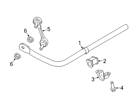 2019 Ford Edge Stabilizer Bar & Components Diagram 5 - Thumbnail