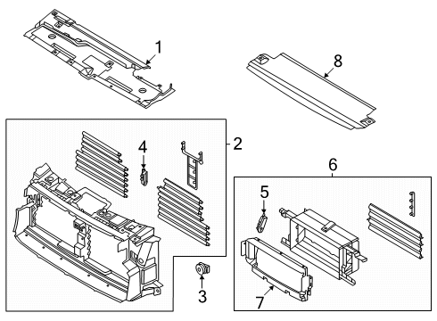 2025 Lincoln Navigator Splash Shields Diagram